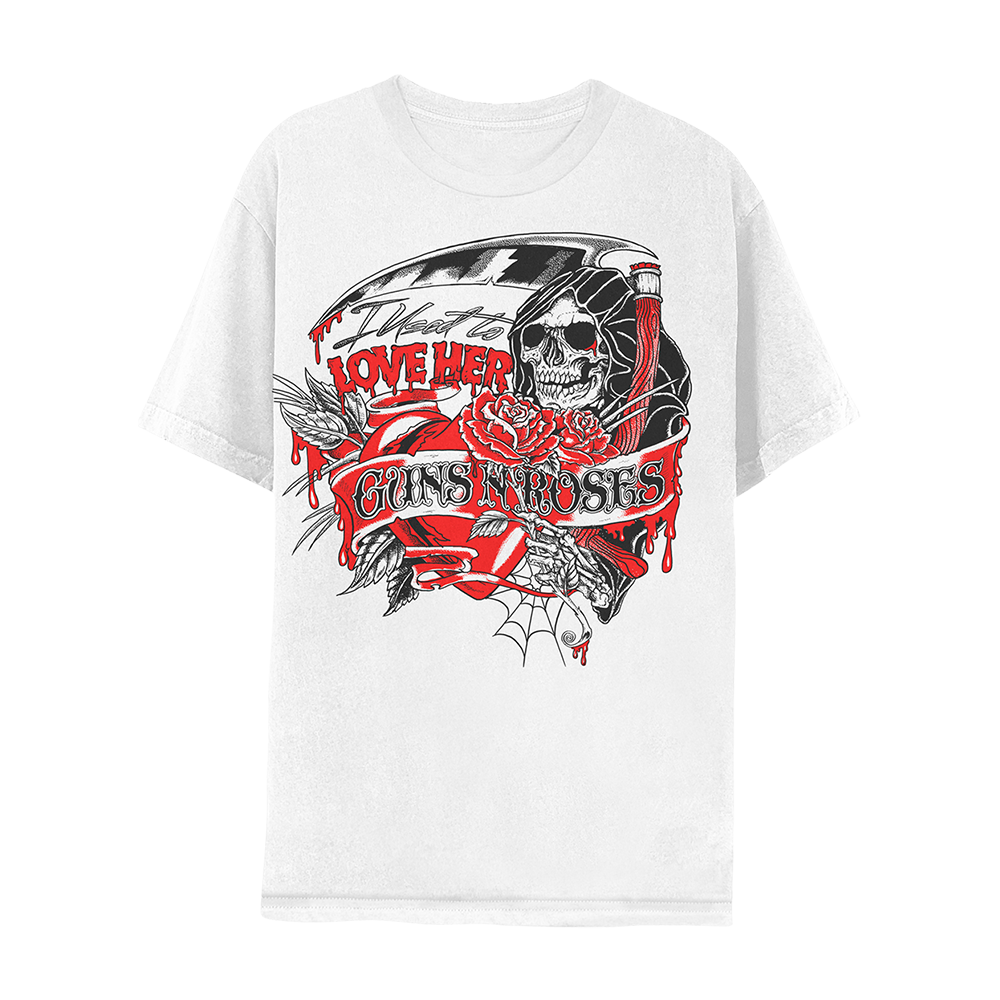 I Used To Love Her Reaper T-Shirt - Guns N' Roses Official Store I Used To Love Her Reaper T-Shirt - Guns N' Roses Official Store