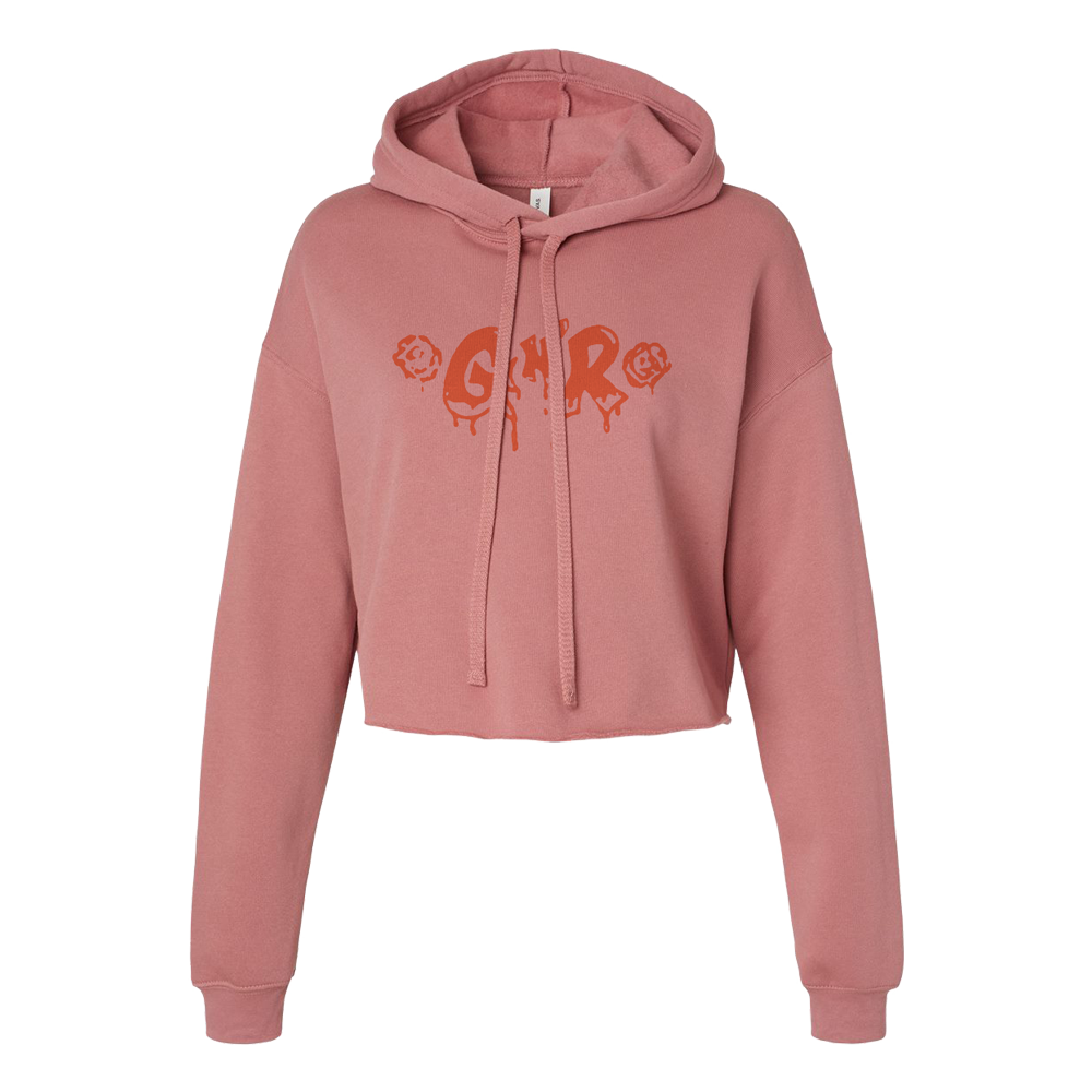 Sweet Child O' Mine Heart Cropped Hoodie Front