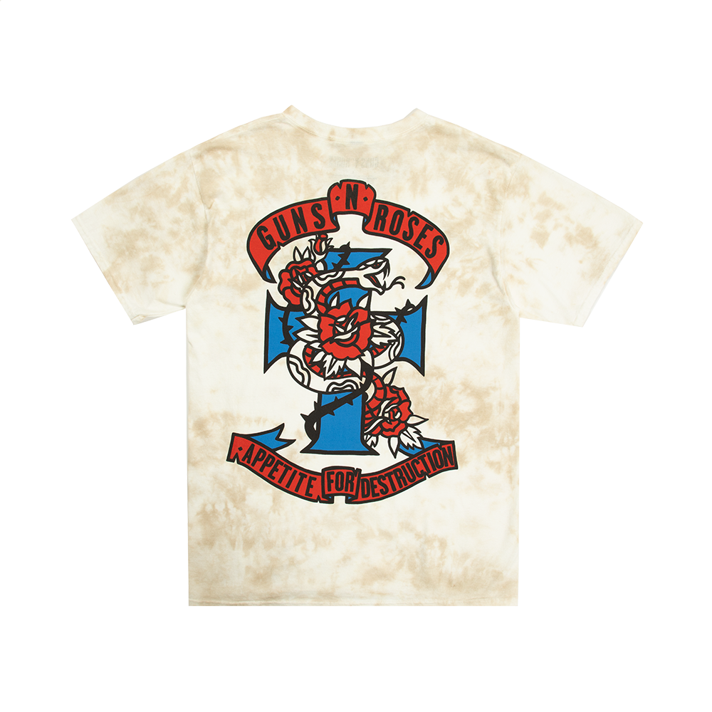 GN'R Flash Tie Dye T-Shirt Back