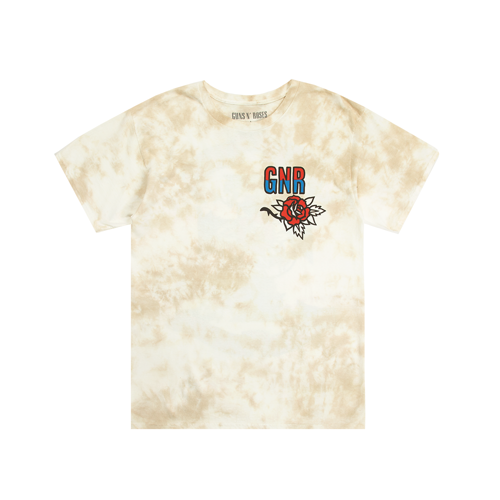 GN'R Flash Tie Dye T-Shirt Front