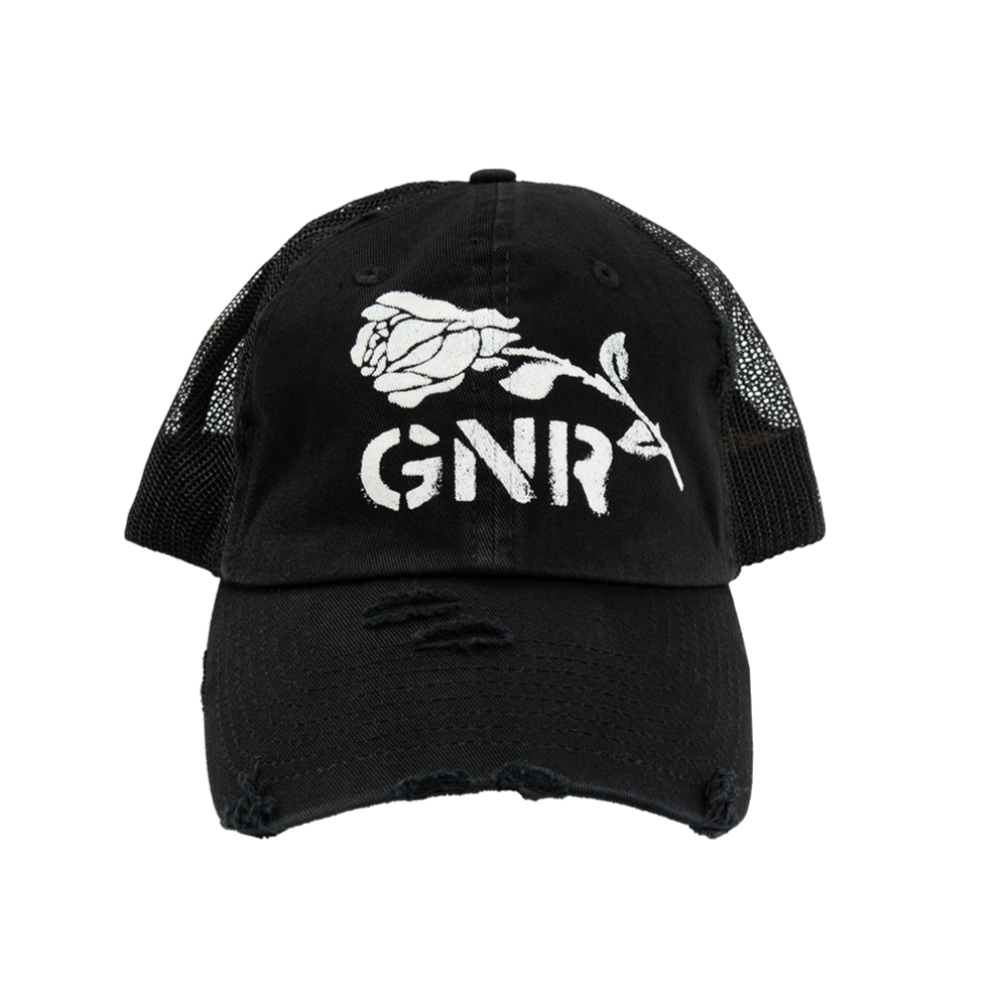 GN'R Rose Trucker Hat Front