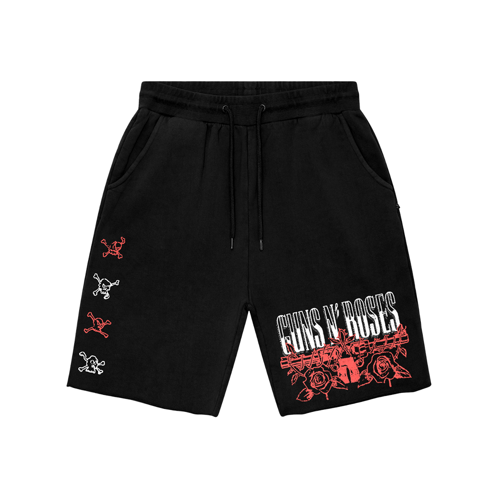 AFD Black Sweatshorts Guns N Roses Official Store