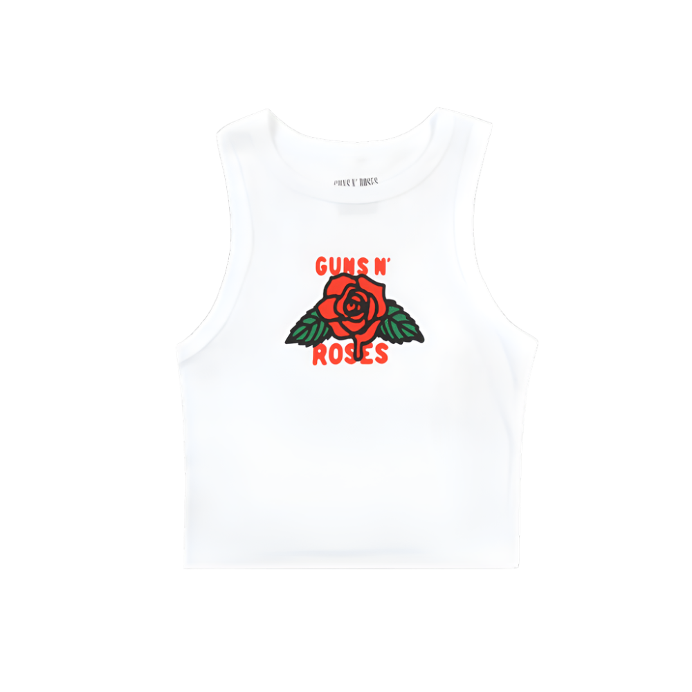Rose Crop Tank Top
