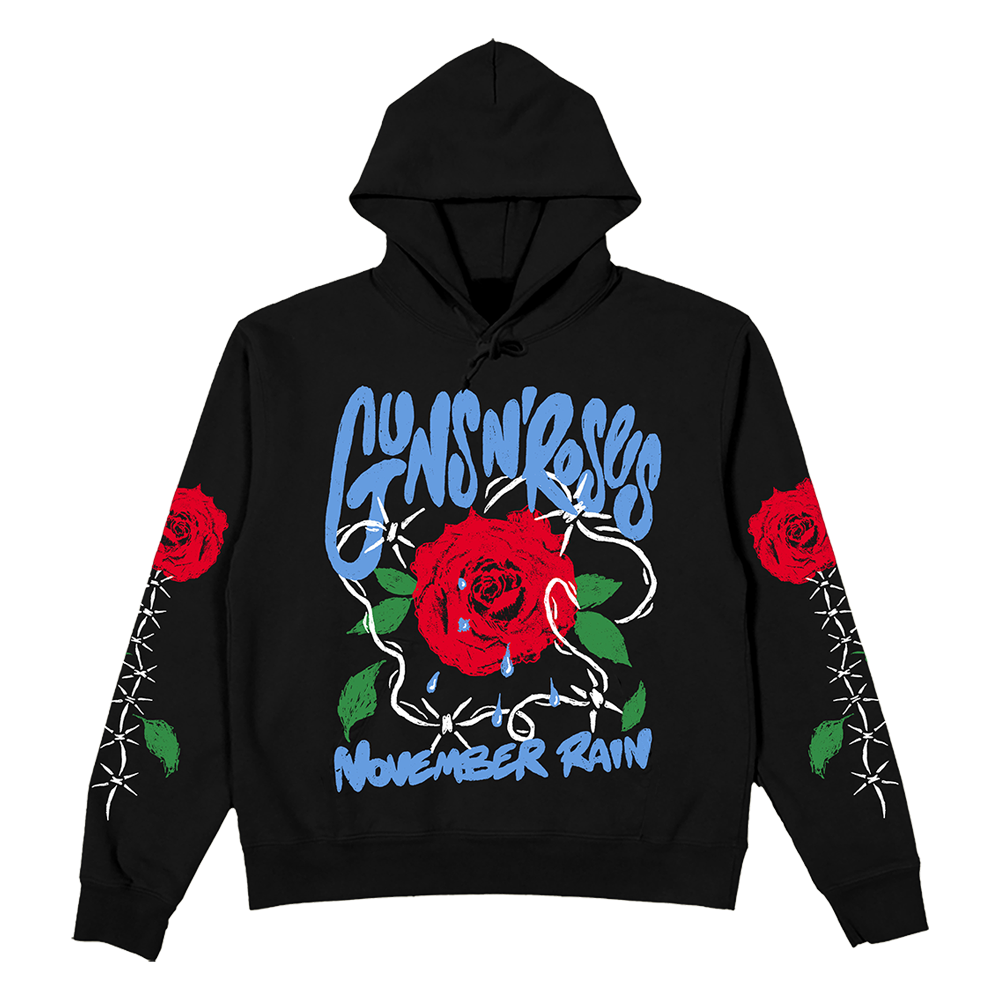 November Rain Black Hoodie