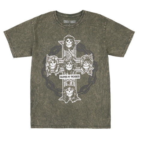 Appetite For Destruction Cross and Chain T-Shirt Front