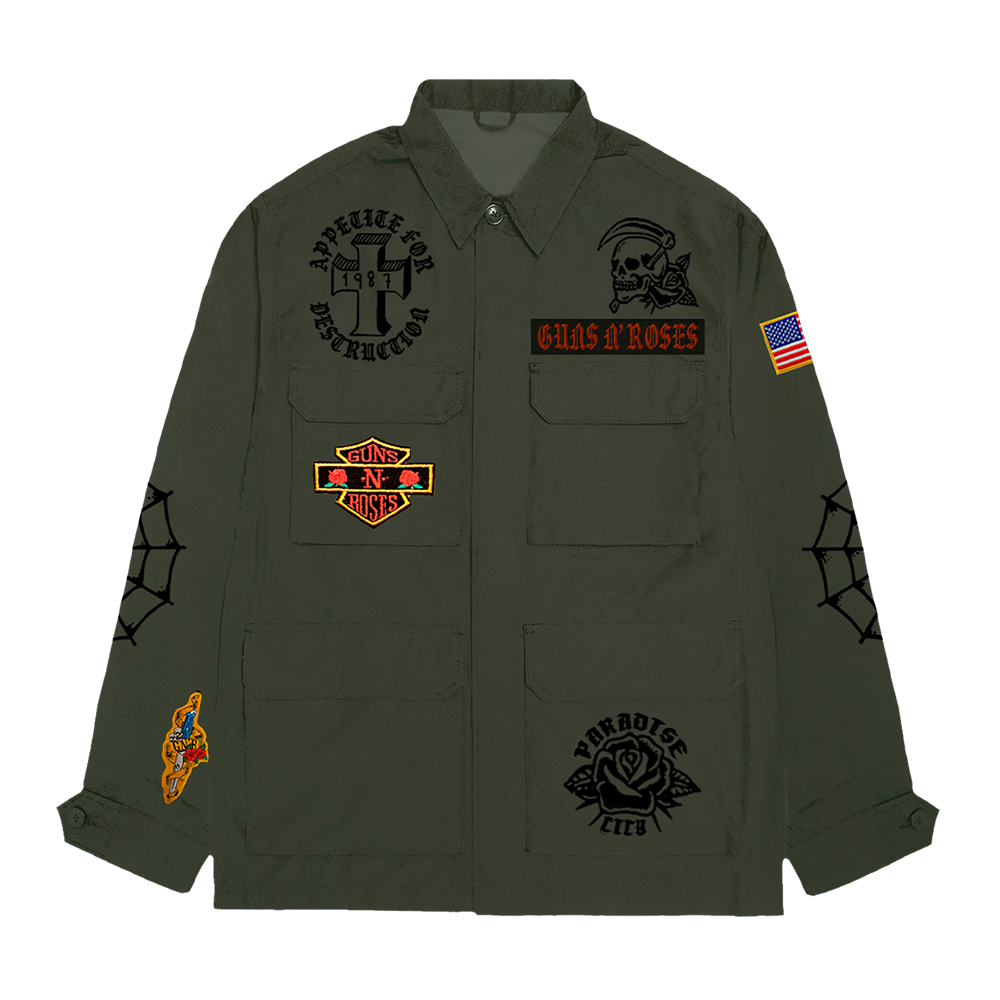 Oversized army green jacket discount