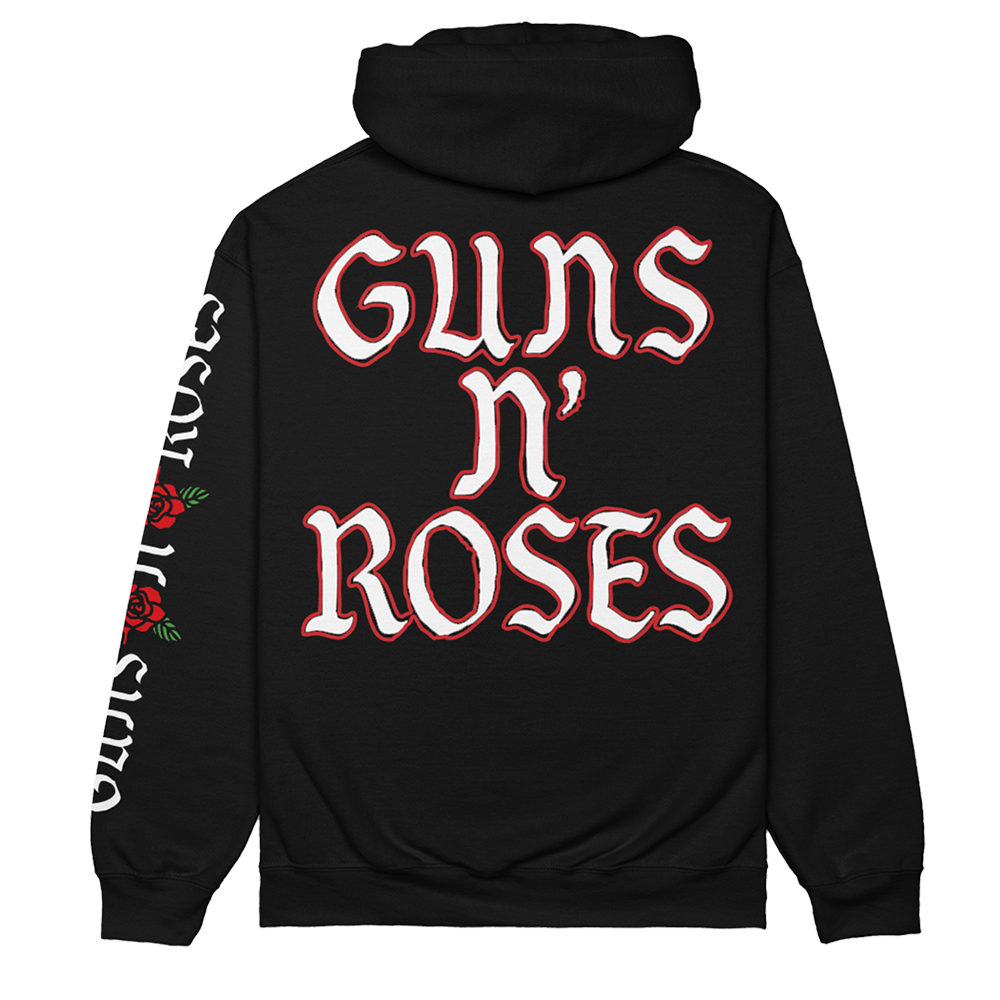 GN'R Rose Hoodie Back