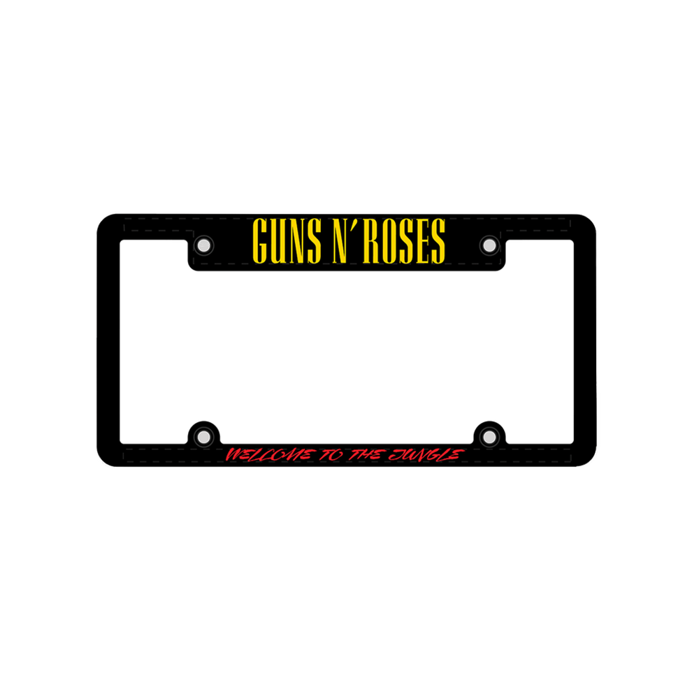 Welcome To The Jungle License Plate Frame