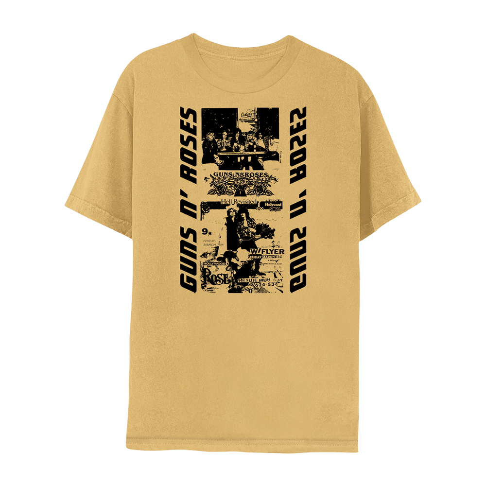 VANILA Guns N' Roses Official Unisex T-Shirt - Cotton Short Sleeve Band Tee