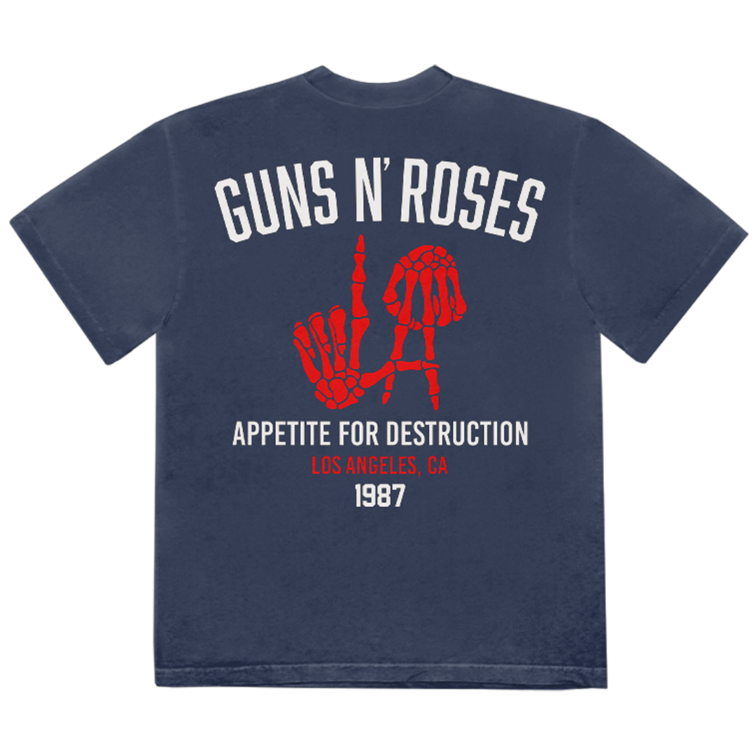 Appetite For Destruction Skeleton LA Hands T-Shirt - Back