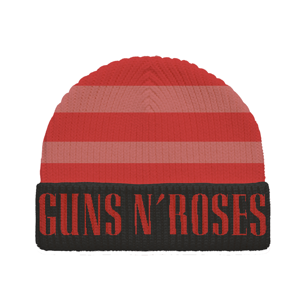 Knit Logo Striped Beanie - Guns N display picture 1