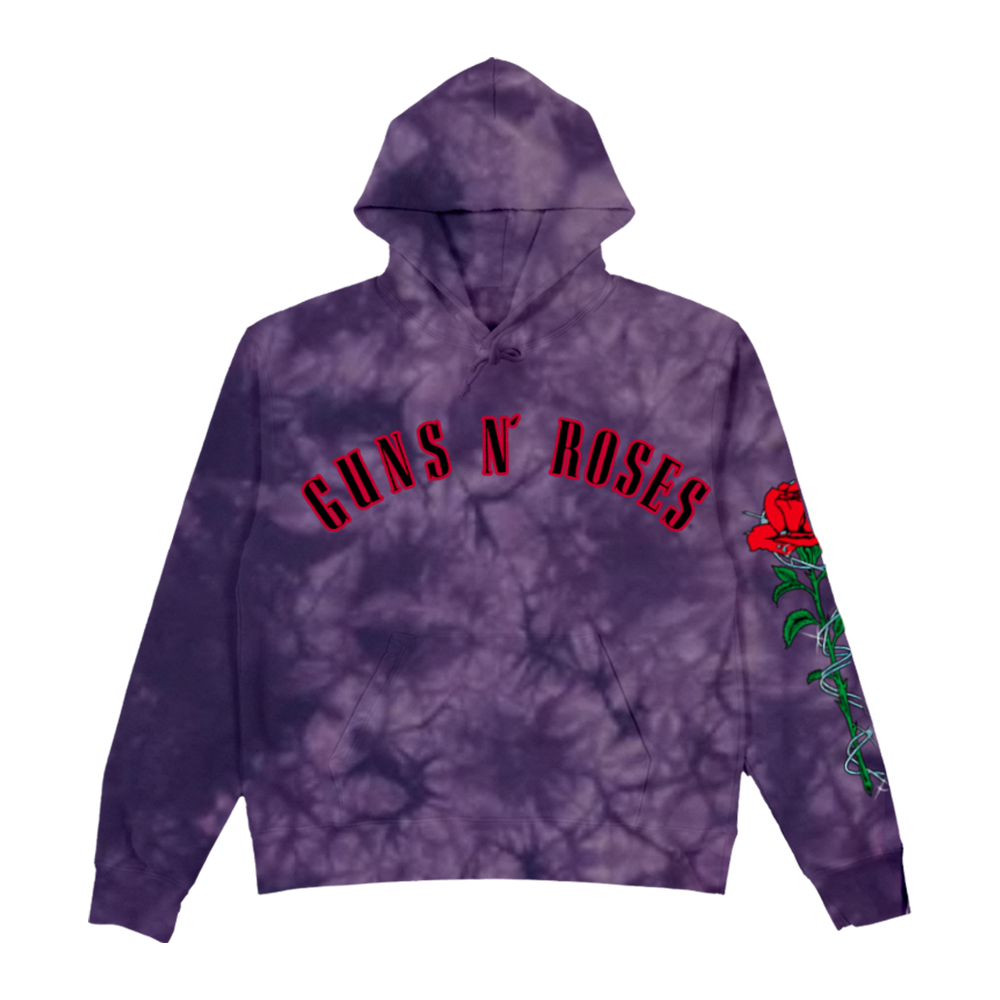 GN'R Purple Tie Dye Hoodie Front