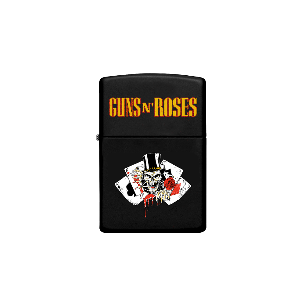 Cards Logo Zippo Lighter - Guns N' Roses Official Store Cards Logo Zippo Lighter - Guns N' Roses Official Store