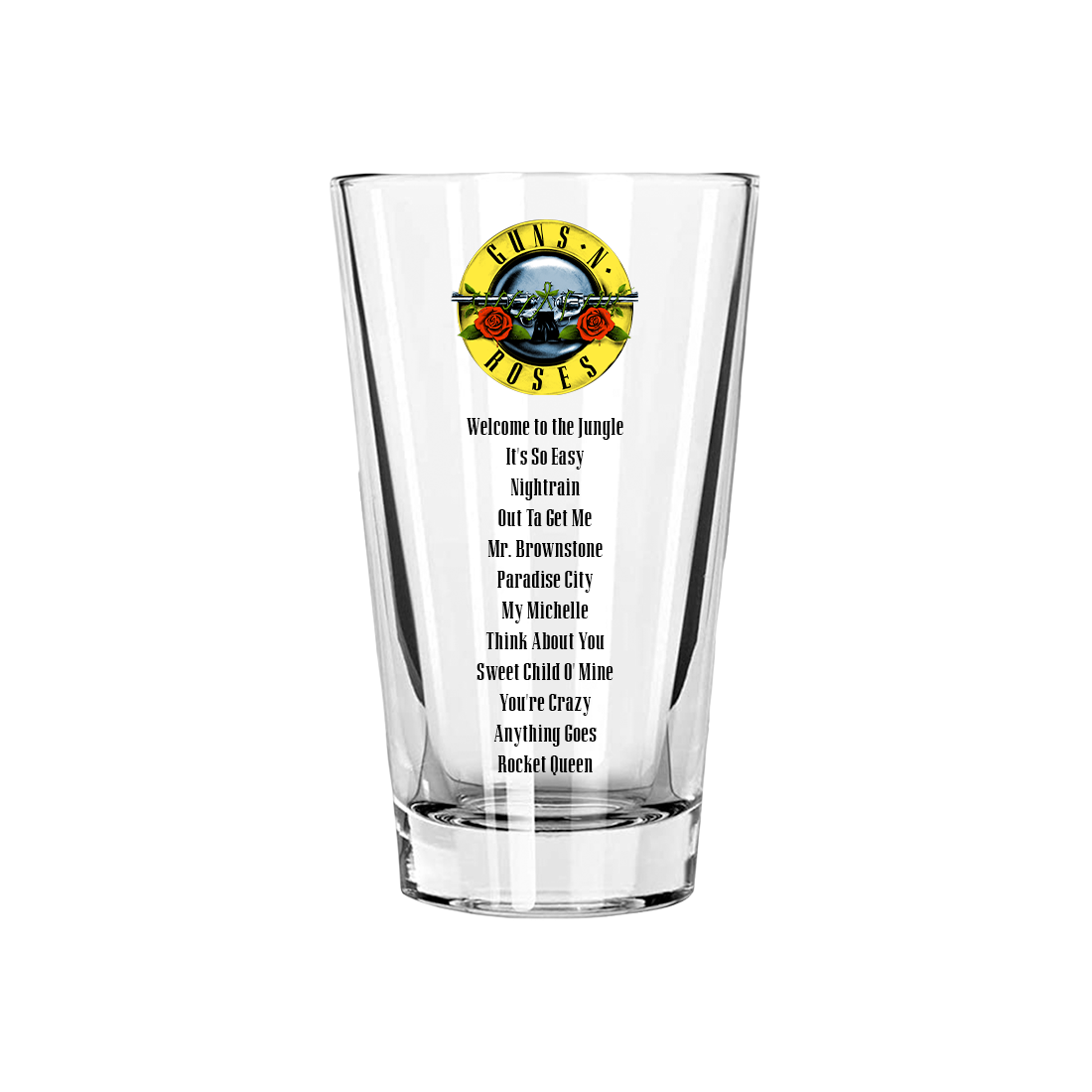 Appetite For Destruction Pint Glass - Back
