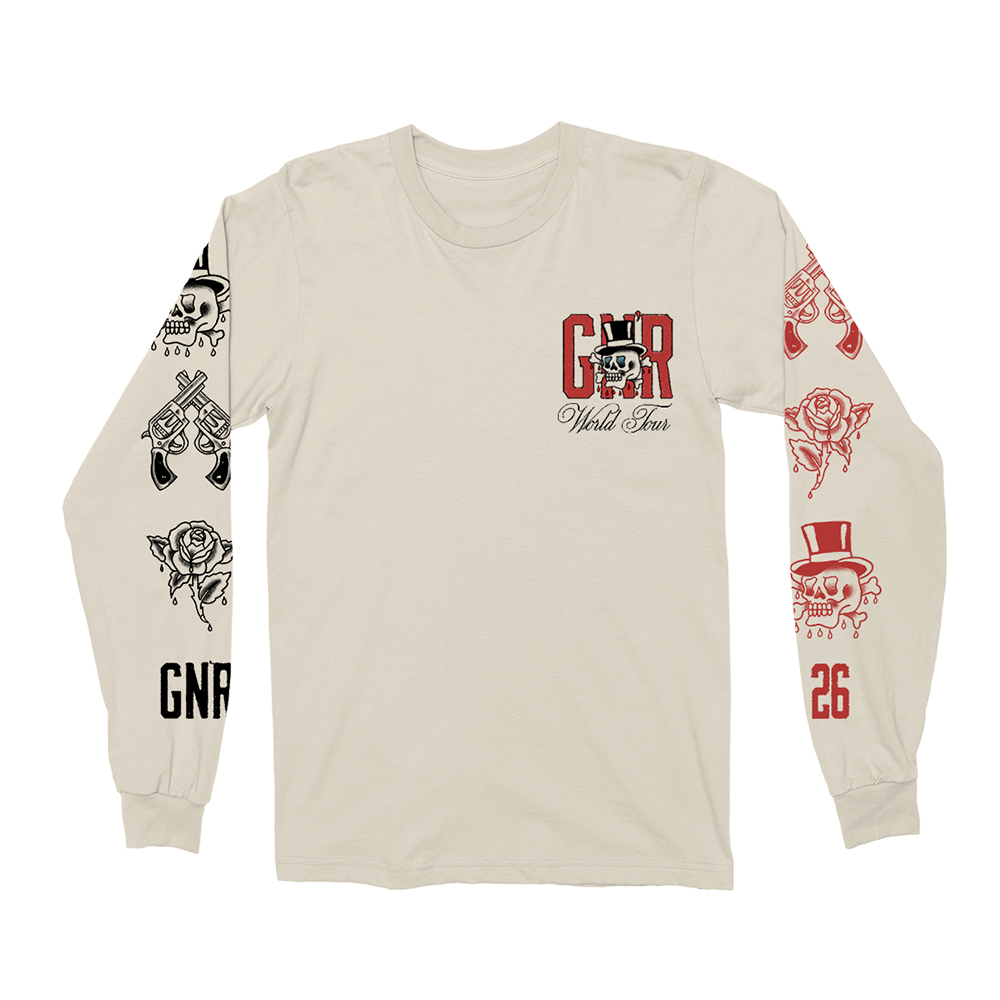 Natural 2026 World Tour Long Sleeve - Guns N' Roses Official Store
