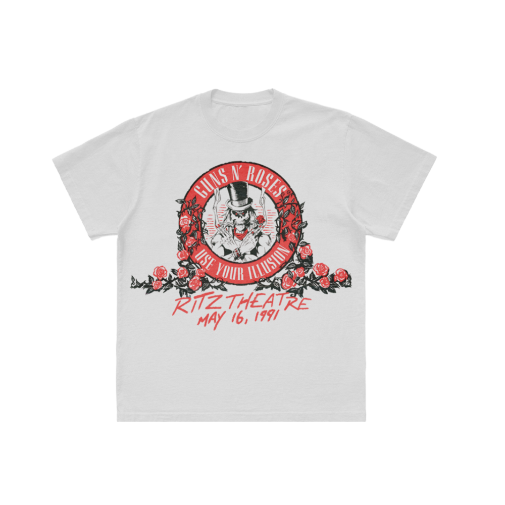 RITZ THEATRE WHITE T-SHIRT - Guns N' Roses Official Store RITZ THEATRE WHITE T-SHIRT - Guns N' Roses Official Store