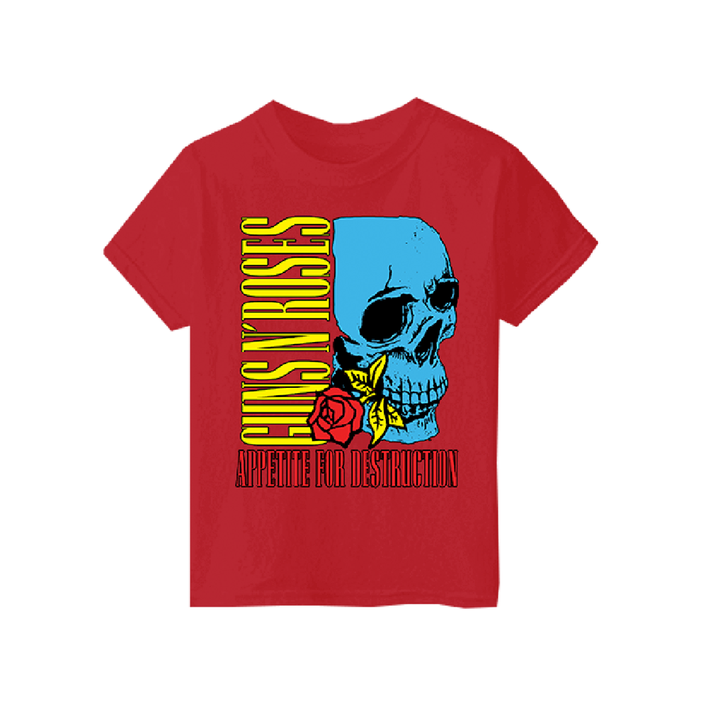 Appetite For Destruction Skull Red Kids T-Shirt