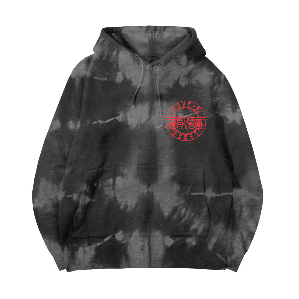 Guns N Roses Tie Dye Hoodie Guns N Roses Official Store