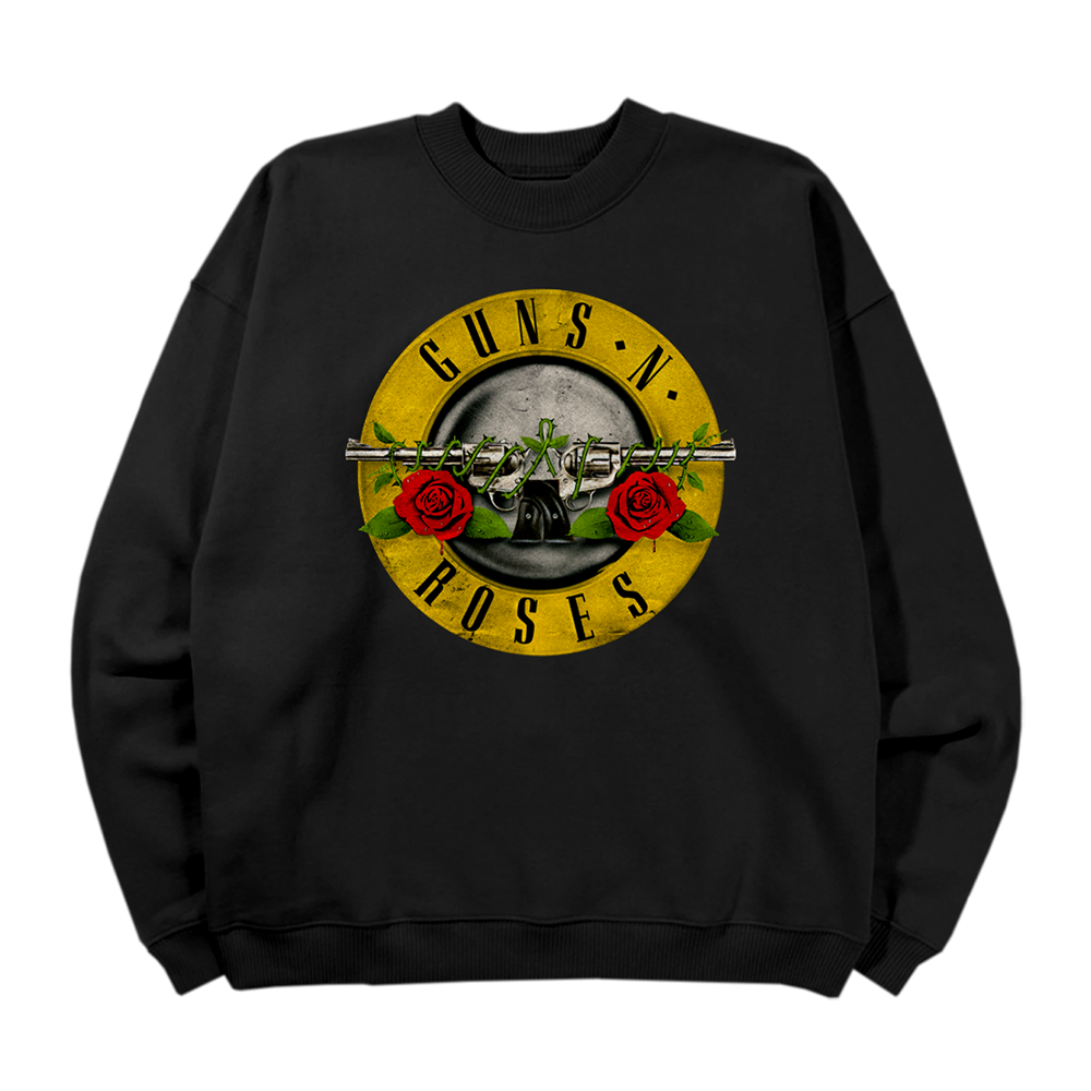 Bullet Logo Black Crewneck