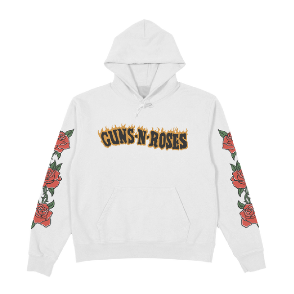 Roses White Hoodie Guns N Roses Official Store
