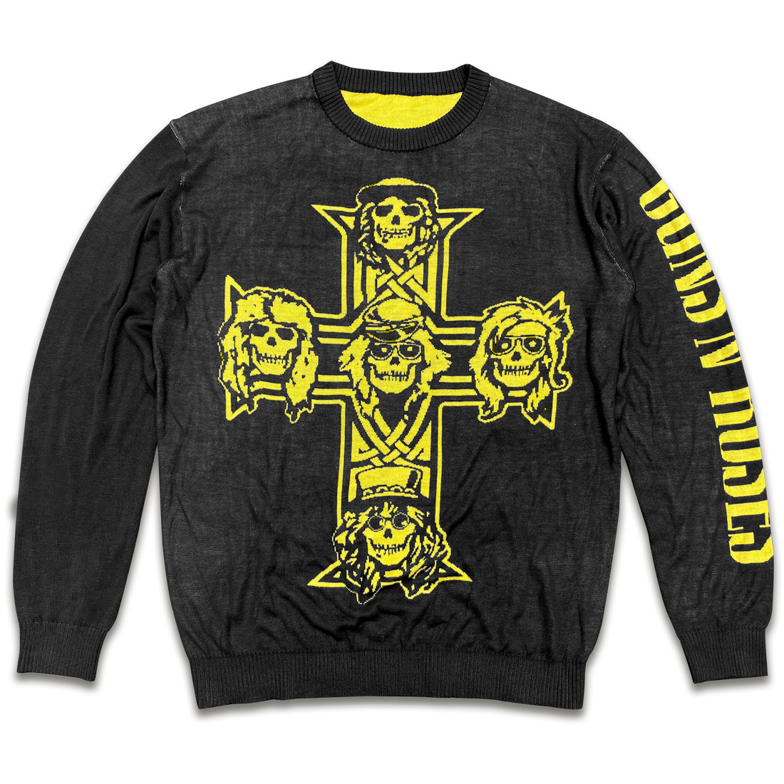 Appetite For Destruction Cross Sweater Front