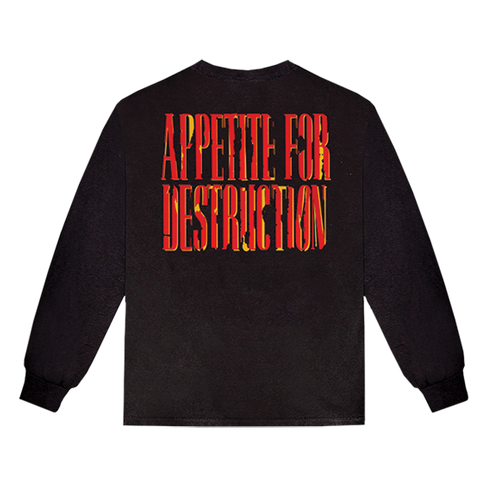 Appetite for Destruction Black Longsleeve Back