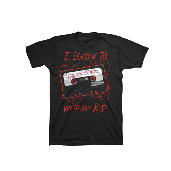 auditie comfort Mondstuk I Listen To GN'R Cassette T-Shirt – Guns N' Roses Official Store