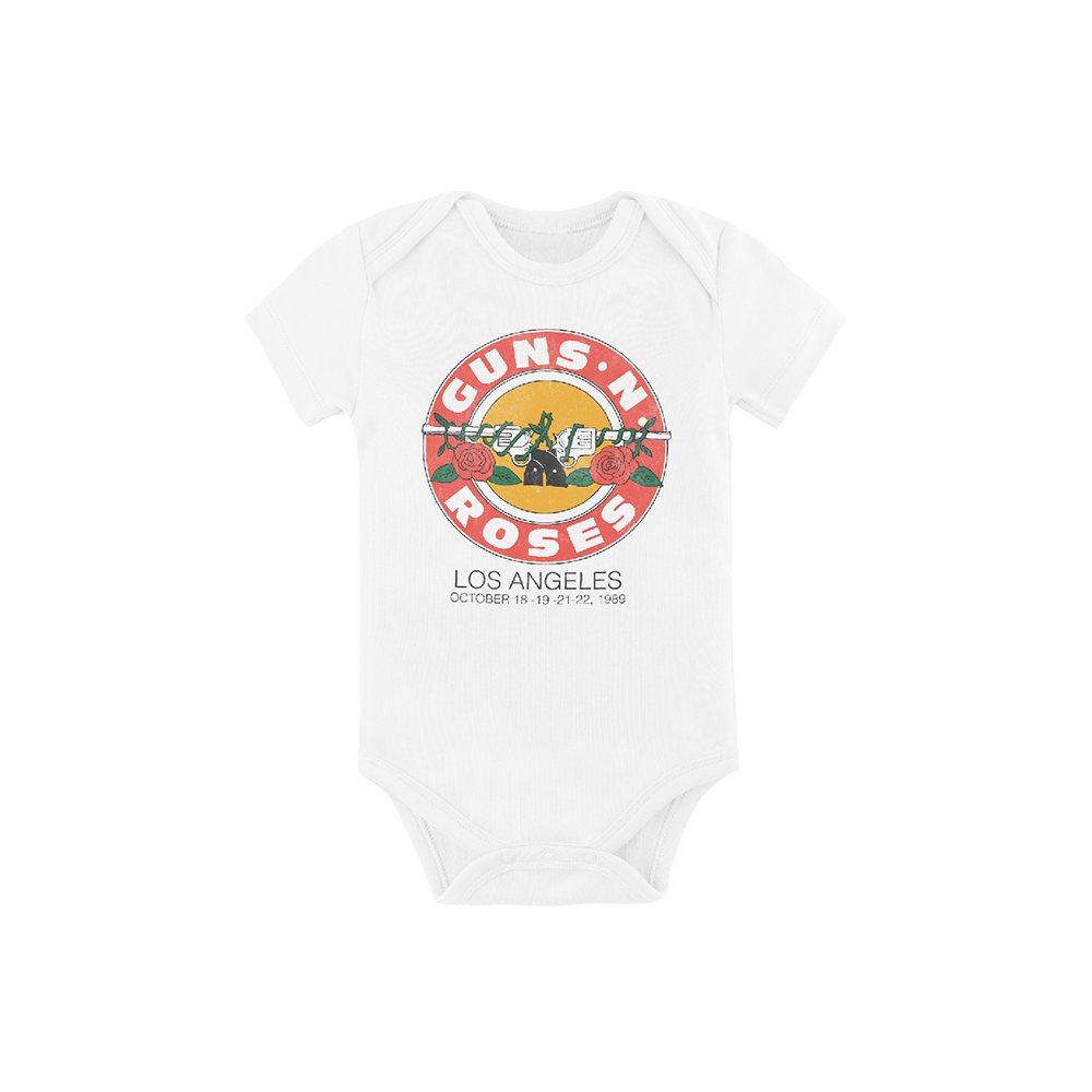 LA Bullet White Onesie