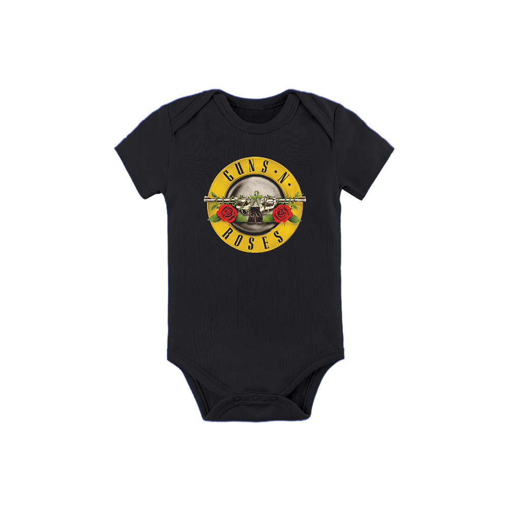 Bullet Logo Black Onesie