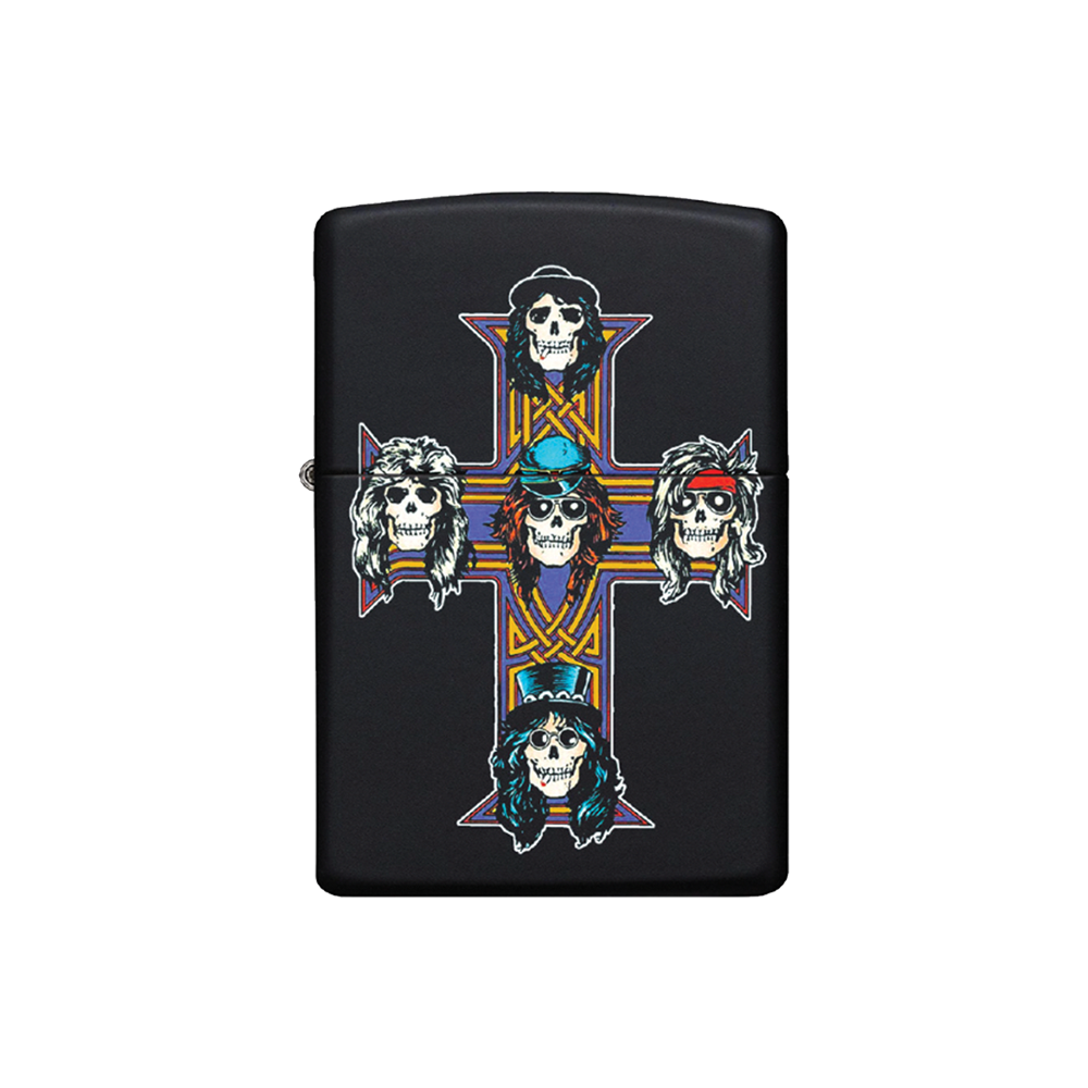 Skeleton Cross Zippo Lighter