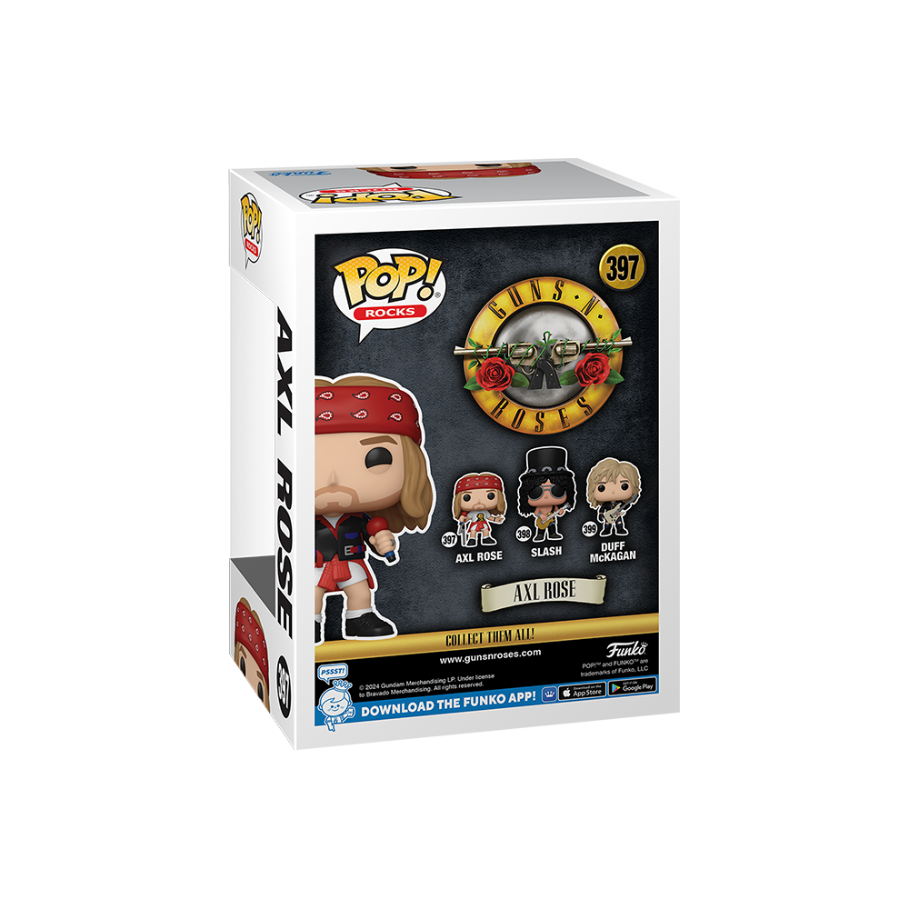 Funko Pop! Rocks: Guns N' Roses - Axl Rose (1992) #397 Funko Pop! Rocks: Guns N' Roses - Axl Rose (1992) #397