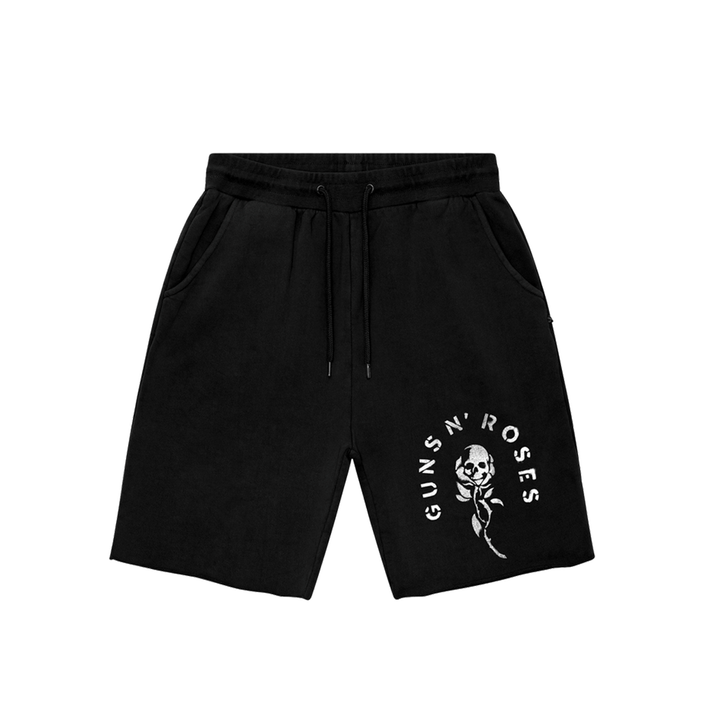 Skull Rose Black Shorts - Guns N' Roses Official Store