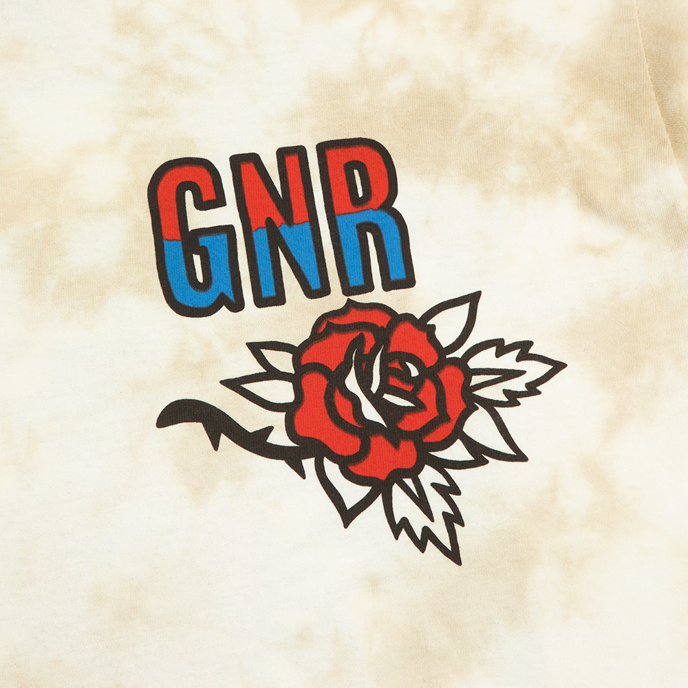 GN'R Flash Tie Dye T-Shirt Front Design