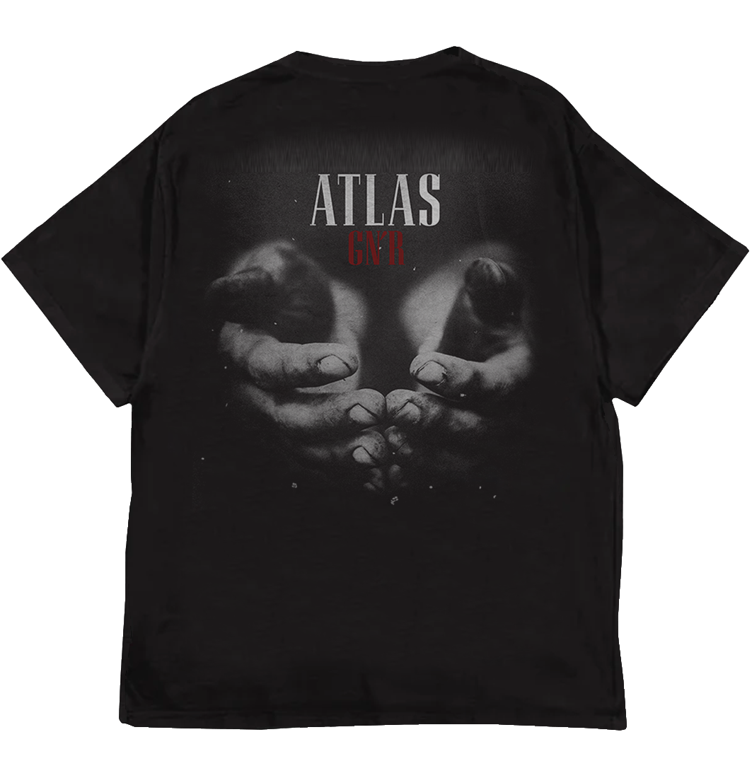 Atlas Black T-Shirt Back