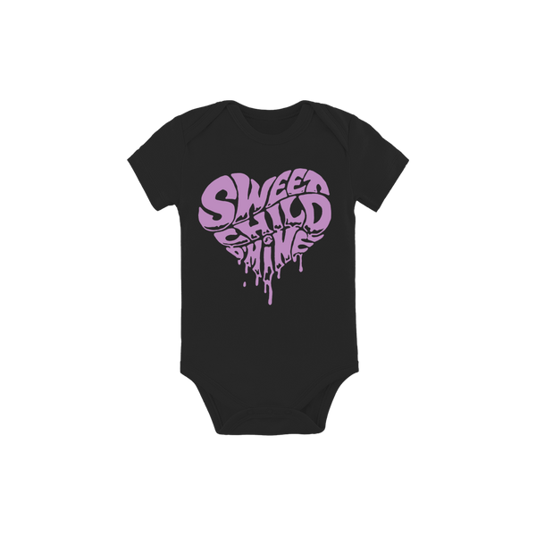 Sweet Child O' Mine Heart Black Onesie Purple Print – Guns N' Roses ...