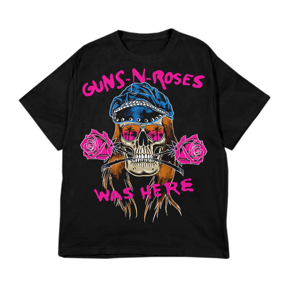 Skull GN'R Was Here T-Shirt
