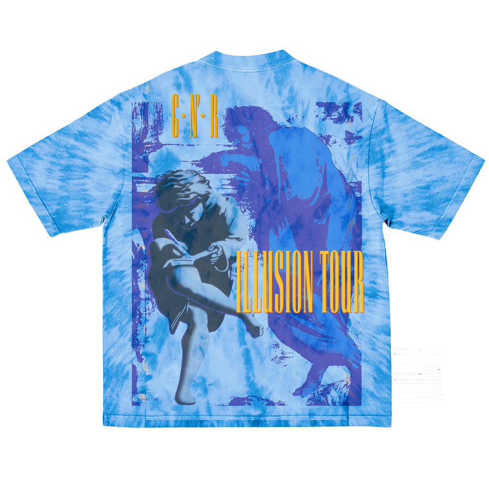 Use Your Illusion '91-92  Tie Dye Tour T-Shirt Back Blue