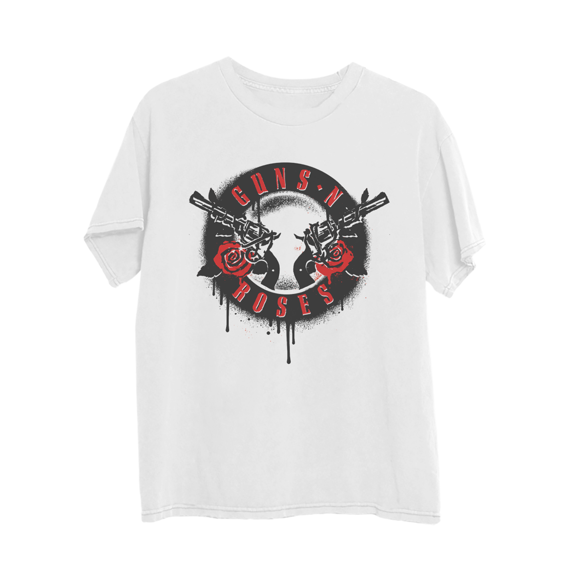Spray Painted White T-Shirt