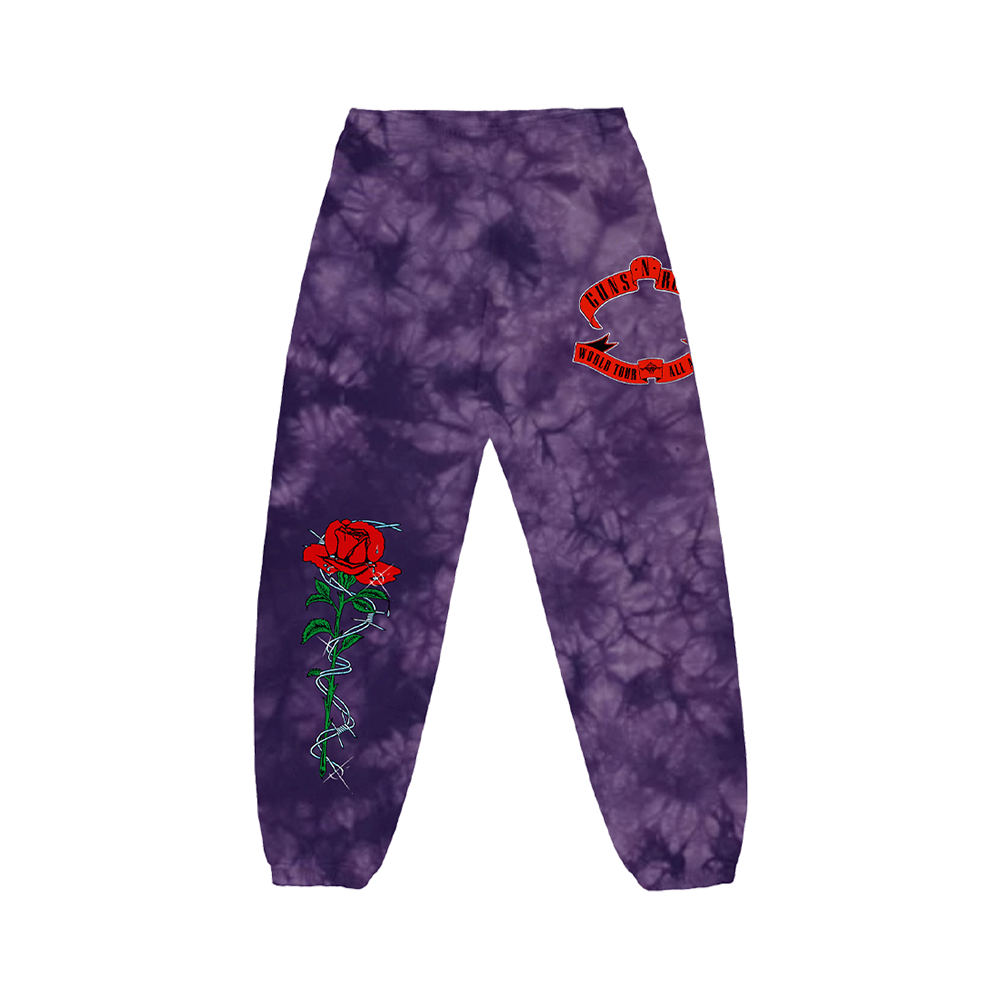 Tie dye joggers discount purple
