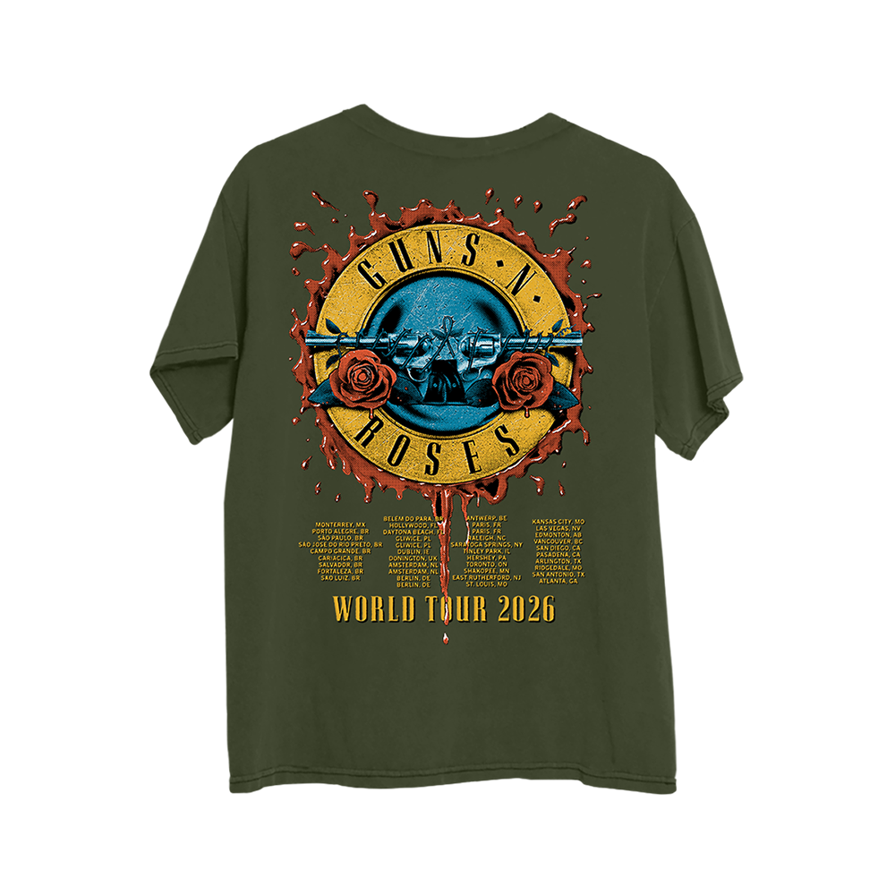 World Tour 2026 Military Green T-Shirt B
