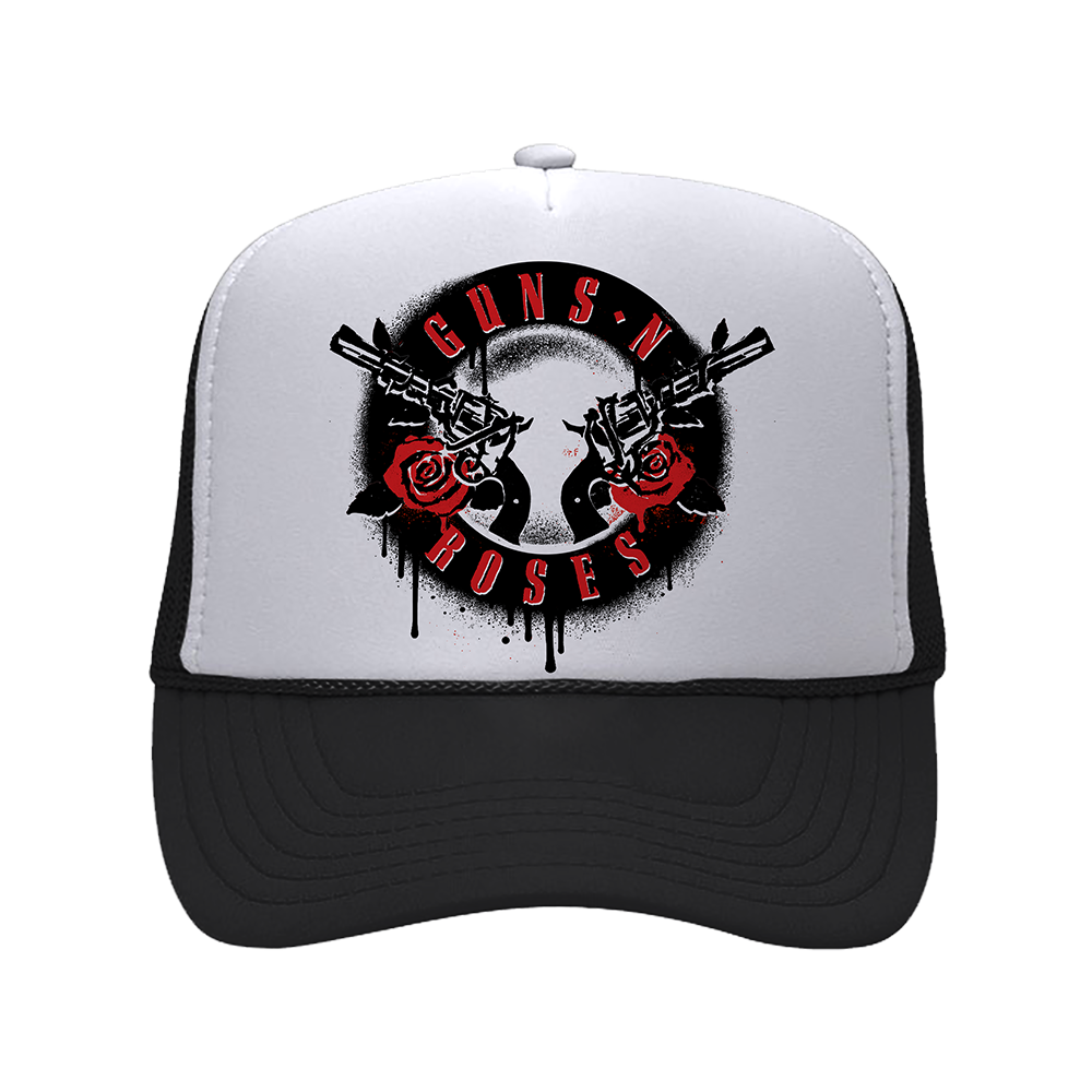 Spray Painted Logo Trucker Hat