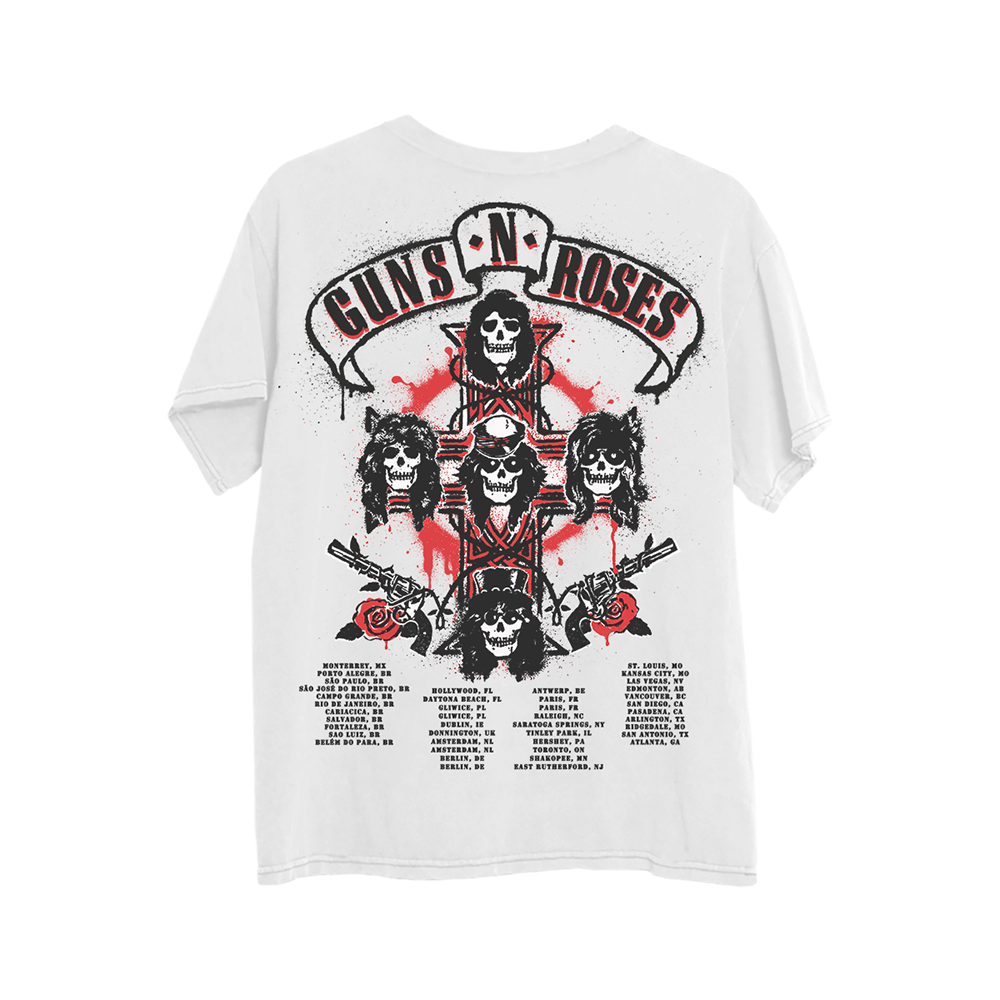 Spray Painted White T-Shirt