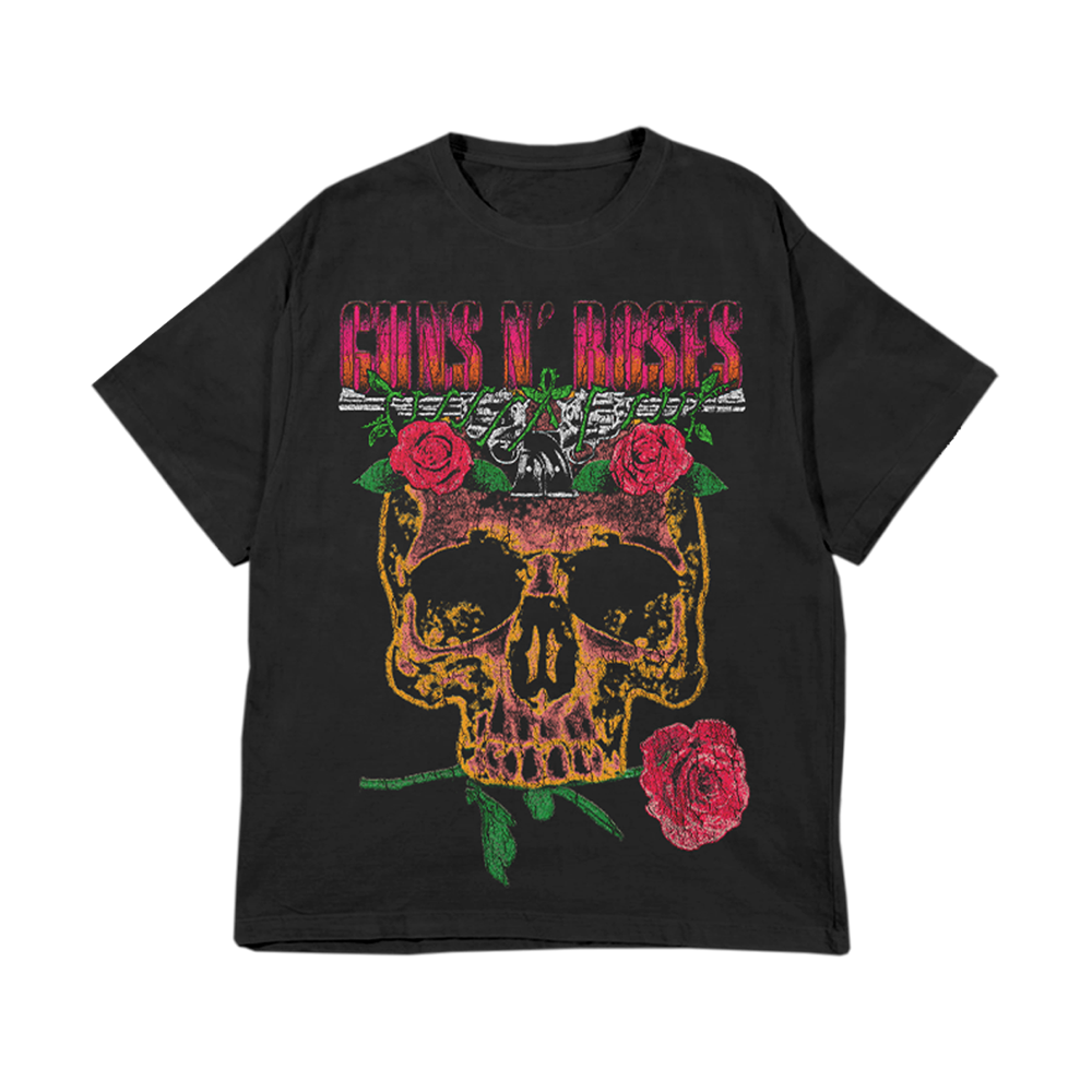 1991 Skull Black Tour T-Shirt Front