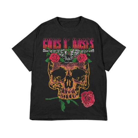 1991 Skull Black Tour T-Shirt Front