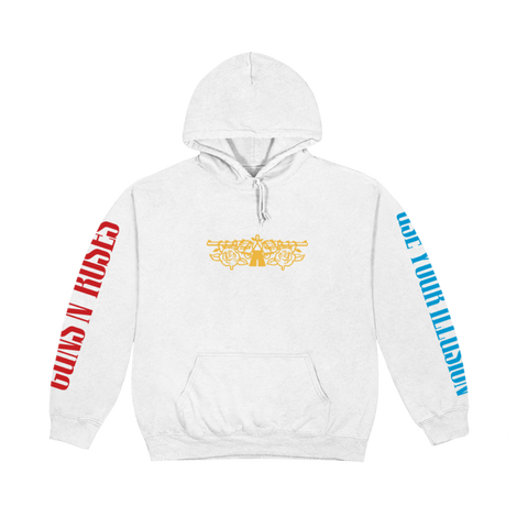 USE YOUR ILLUSION WHITE HOODIE FRONT
