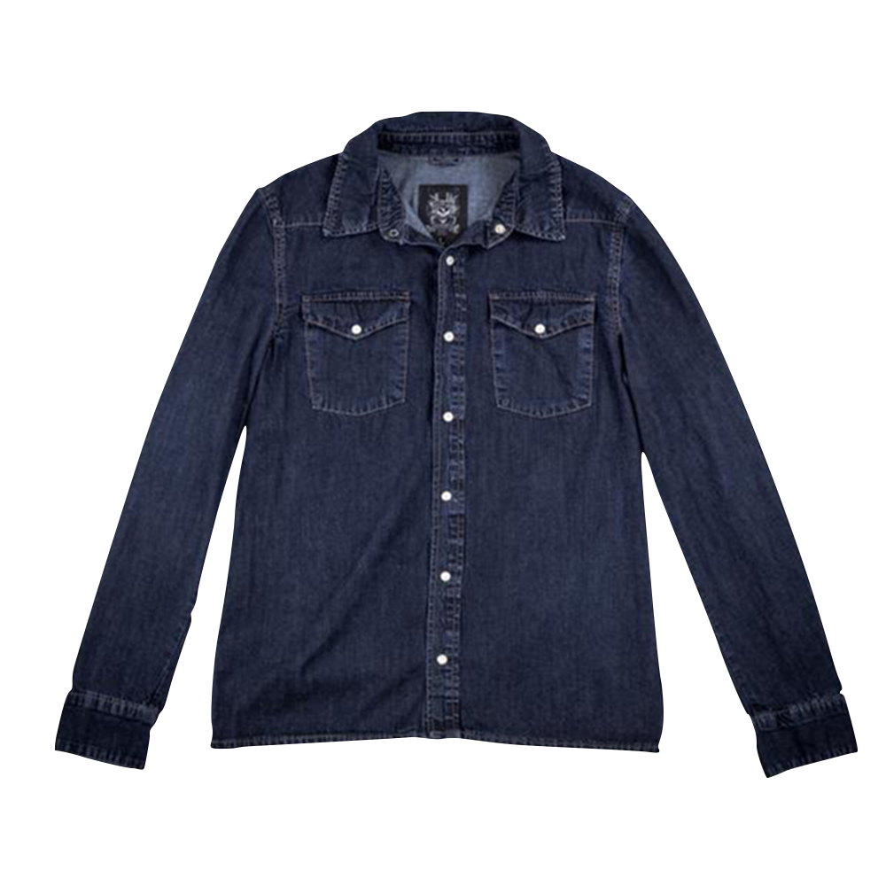 Bullet Logo Denim Shirt Front