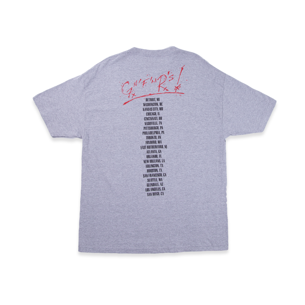 Cross Grey Tour Tee Back
