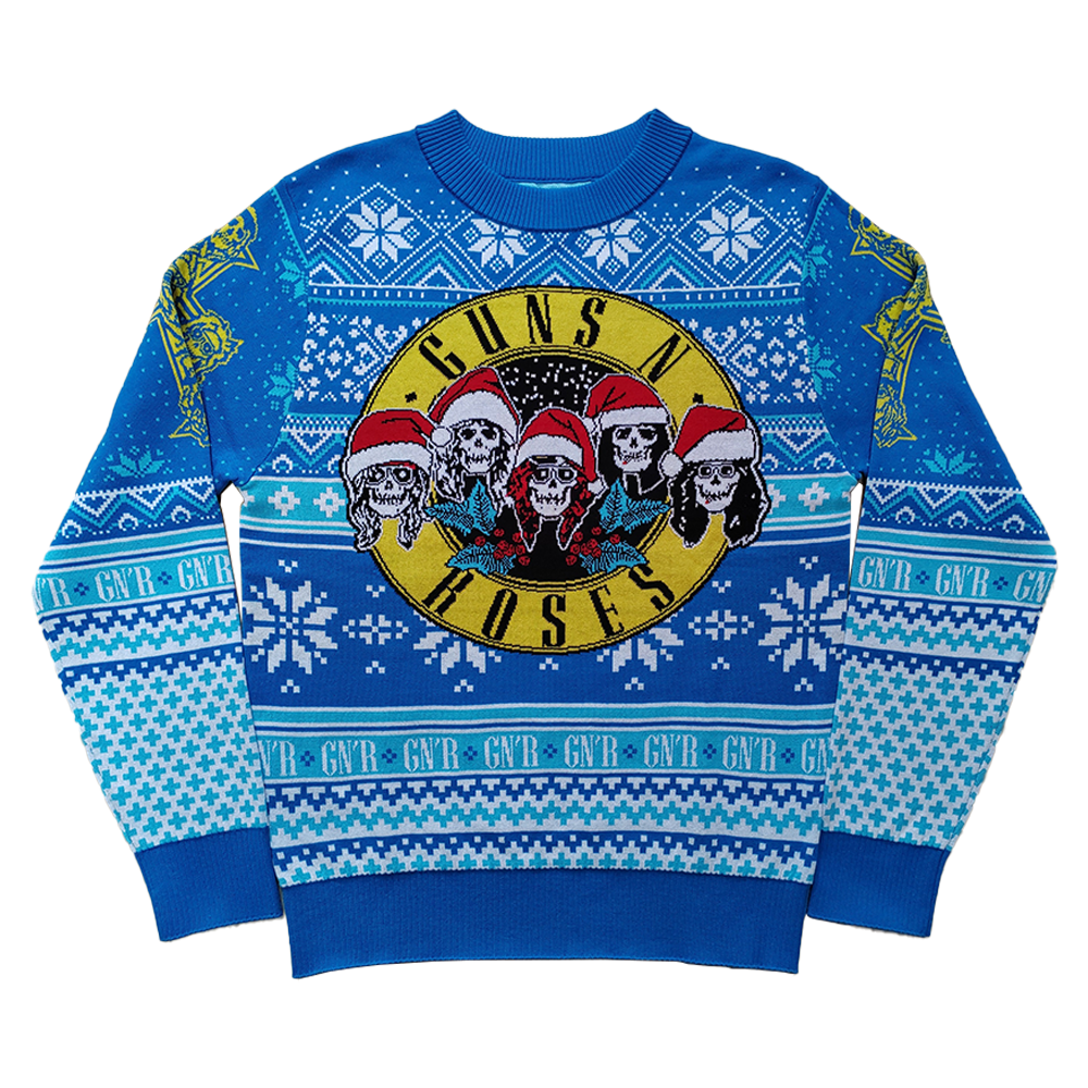 Guns N' Roses Holiday Sweater 2022 Front