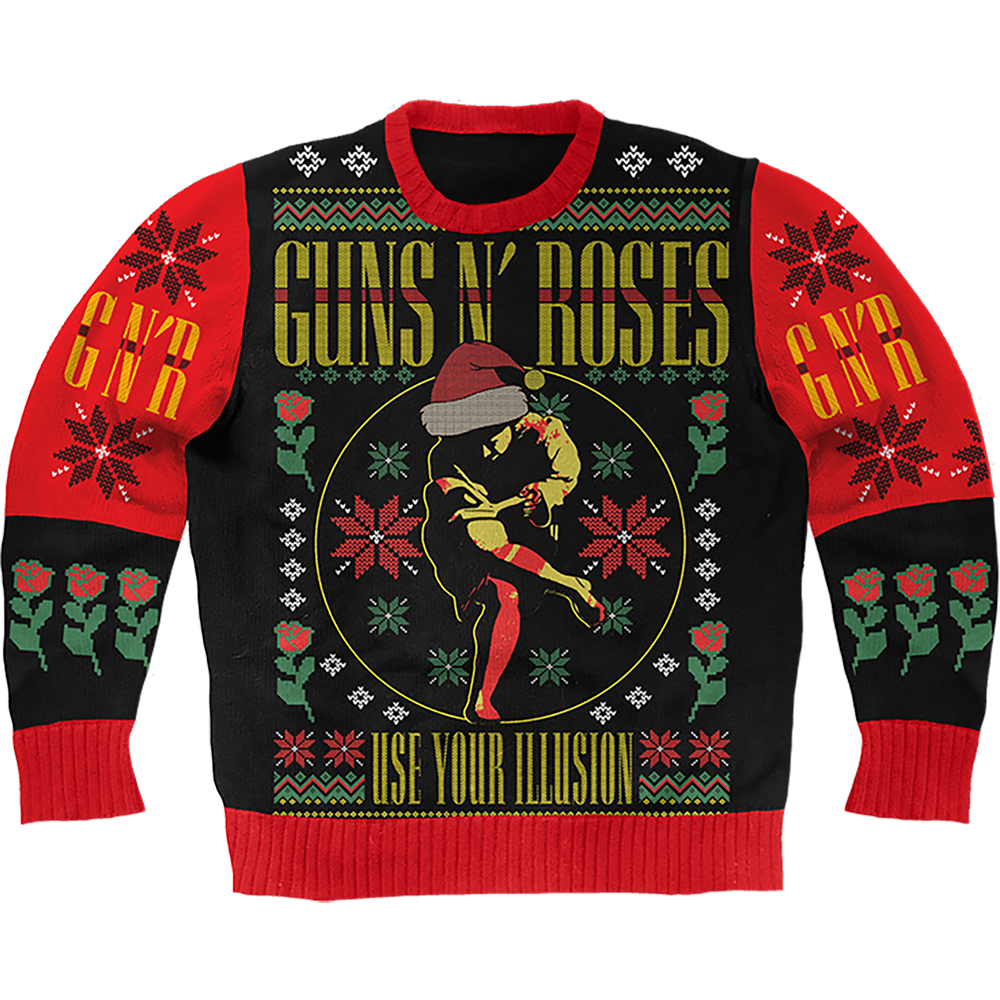 Use Your Illusion Holiday Sweater FRONT