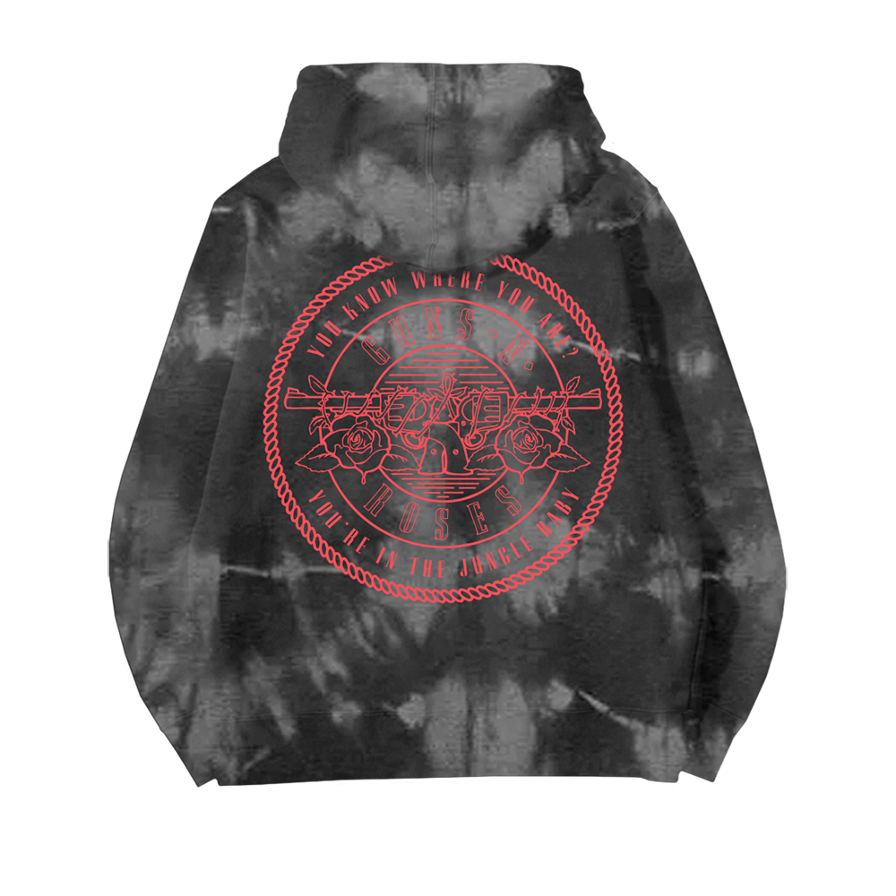 Guns N' Roses Tie Dye Hoodie Back